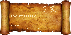 Tax Brigitta névjegykártya